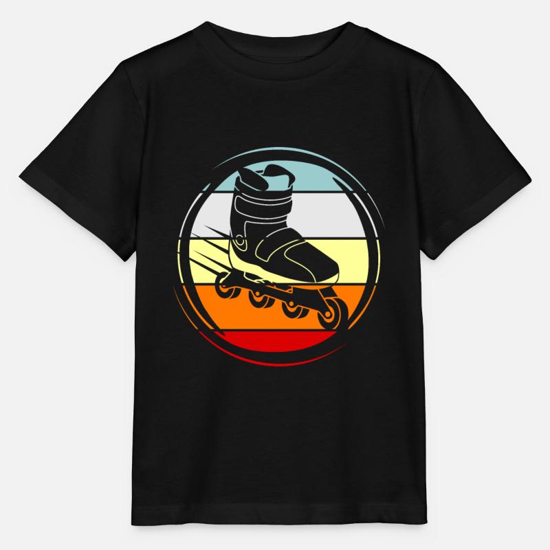 Roller - T-shirt bio MINI CREATOR Stanley/Stella Enfant - noir