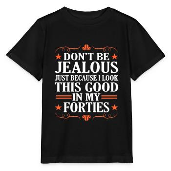 40th birthday - Stanley/Stella MINI CREATOR Kids’ T-Shirt - black - Front - Mikhail (115cm)