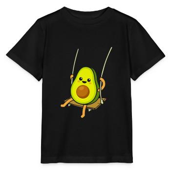 Avocat sur une balançoire - T-shirt bio MINI CREATOR Stanley/Stella Enfant - noir - Devant - Mikhail (115cm)