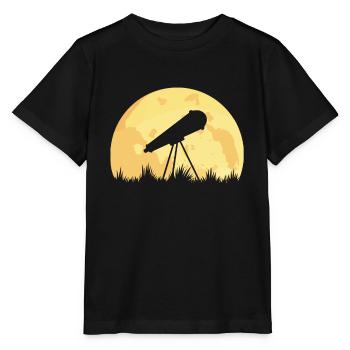 télescope - T-shirt bio MINI CREATOR Stanley/Stella Enfant - noir - Devant - Mikhail (115cm)