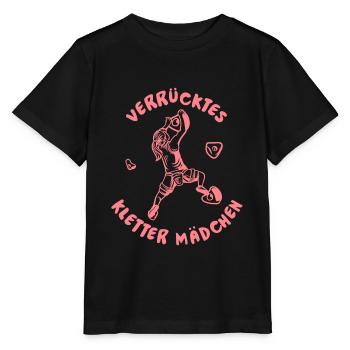 Klettern Bergsport Kletterer - Stanley/Stella Kinder T-Shirt MINI CREATOR  - Schwarz - Vorne - Mikhail (115cm)