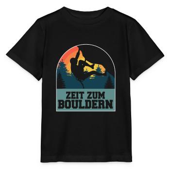 Bouldern - Stanley/Stella Kinder T-Shirt MINI CREATOR  - Schwarz - Vorne - Mikhail (115cm)