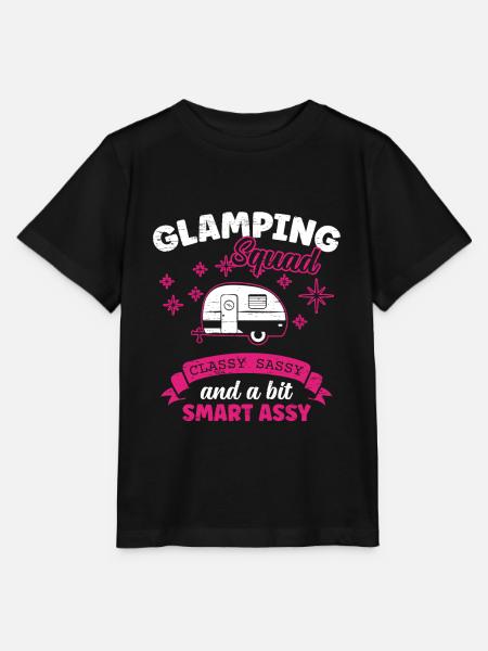 Glamping Glamping Squad - Stanley/Stella Kinder T-Shirt MINI CREATOR  - Schwarz