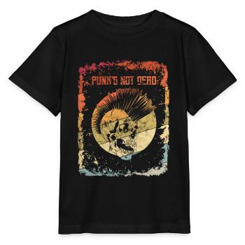 Punk's Not Dead Punk Rock Punker - Stanley/Stella Kinder T-Shirt MINI CREATOR  - Schwarz - Vorne - Mikhail (115cm)