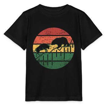 BEAR N BULL - Stanley/Stella Kinder T-Shirt MINI CREATOR  - Schwarz - Vorne - Mikhail (115cm)