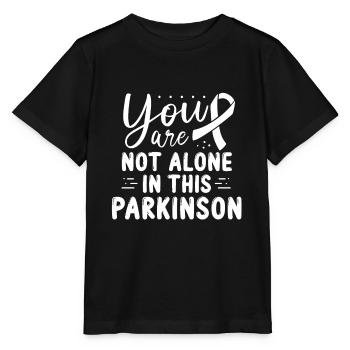 Parkinson Awareness White Ribbon - Stanley/Stella MINI CREATOR Kids’ T-Shirt - black - Front - Mikhail (115cm)