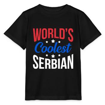 Serbien - Stanley/Stella Kinder T-Shirt MINI CREATOR  - Schwarz - Vorne - Mikhail (115cm)