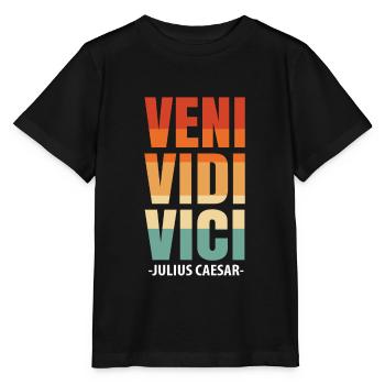 Jules César Rome Italie Empire romain - T-shirt bio MINI CREATOR Stanley/Stella Enfant - noir - Devant - Mikhail (115cm)
