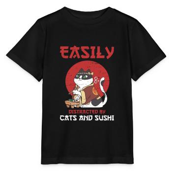 Sushi Roll Sushi - T-shirt bio MINI CREATOR Stanley/Stella Enfant - noir - Devant - Mikhail (115cm)