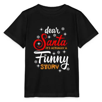 Noël, noël, noël, noël, noël, noël, noël - T-shirt bio MINI CREATOR Stanley/Stella Enfant - noir - Devant - Mikhail (115cm)
