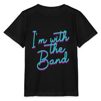 Je suis avec le groupe marchant football Mi-temps Percu - T-shirt bio MINI CREATOR Stanley/Stella Enfant - noir - Devant - Mikhail (115cm)