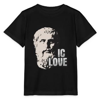 Philosophie Platon shirt für Philosophie Student - Stanley/Stella Kinder T-Shirt MINI CREATOR  - Schwarz - Vorne - Mikhail (115cm)