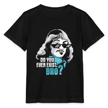 Philosophie Descartes Étudiant en philosophie - T-shirt bio MINI CREATOR Stanley/Stella Enfant - noir - Devant - Mikhail (115cm)