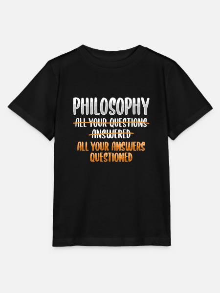 Chemise de philosophie pour étudiant en philosophie - T-shirt bio MINI CREATOR Stanley/Stella Enfant - noir