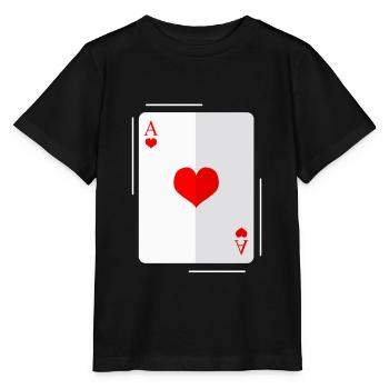 Ace of Hearts 8 - Stanley/Stella Kinder T-Shirt MINI CREATOR  - Schwarz - Vorne - Mikhail (115cm)