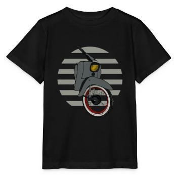 Schwalbe KR51 / Schwalbenfahrer / Ostalgie / Mofa - Stanley/Stella MINI CREATOR Kids’ T-Shirt - black - Front - Mikhail (115cm)