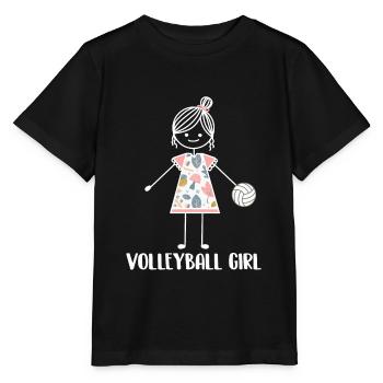 Volleyball Beach Volleyball - Stanley/Stella MINI CREATOR Kids’ T-Shirt - black - Front - Mikhail (115cm)