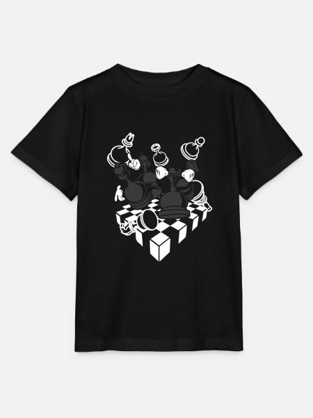 Schach Schachfigur - Stanley/Stella Kinder T-Shirt MINI CREATOR - Schwarz
