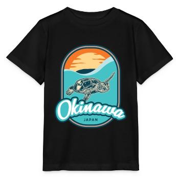 Okinawa – Japon - T-shirt bio MINI CREATOR Stanley/Stella Enfant - noir - Devant - Mikhail (115cm)