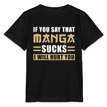 Manga - Stanley/Stella MINI CREATOR Kids’ T-Shirt - black - Front - Mikhail (115cm)