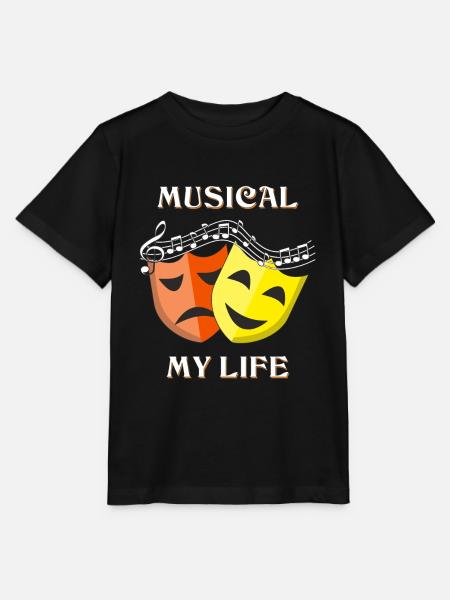 MUSICAL MY LIFE - Stanley/Stella Kinder T-Shirt MINI CREATOR  - Schwarz