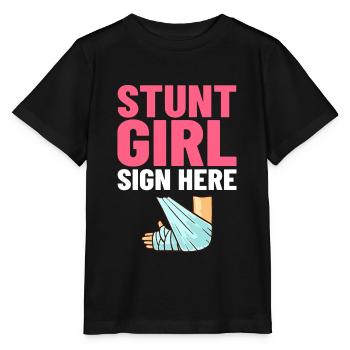 Gebrochener Arm Lustige Genesung Gute Besserung - Stanley/Stella Kinder T-Shirt MINI CREATOR  - Schwarz - Vorne - Mikhail (115cm)