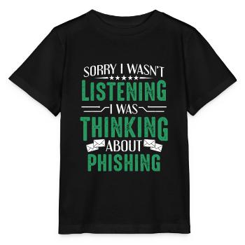 Cybersecurity I Was Thinking About Phishing Hacker - Stanley/Stella MINI CREATOR Kids’ T-Shirt - black - Front - Mikhail (115cm)