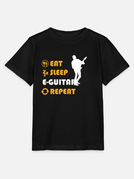 E-Guitar Graphic Shirt - Stanley/Stella Kinder T-Shirt MINI CREATOR - Schwarz