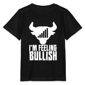 I'm Feeling Bullish 5 - Stanley/Stella Kinder T-Shirt MINI CREATOR  - Schwarz - Vorne - Mikhail (115cm)