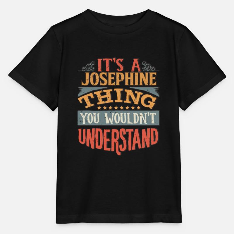 C’est une chose joséphine que vous ne comprendriez pas - - T-shirt bio MINI CREATOR Stanley/Stella Enfant - noir