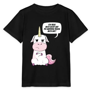 Ich Rege Mich Nicht Auf Die Anderen Regen Mich Auf - Stanley/Stella Kinder T-Shirt MINI CREATOR  - Schwarz - Vorne - Mikhail (115cm)