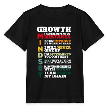 Mentalité de croissance des enseignants - T-shirt bio MINI CREATOR Stanley/Stella Enfant - noir - Devant - Mikhail (115cm)