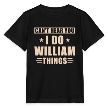 William things - Stanley/Stella Kinder T-Shirt MINI CREATOR  - Schwarz - Vorne - Mikhail (115cm)