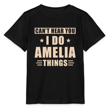 Amelia things - Stanley/Stella Kinder T-Shirt MINI CREATOR  - Schwarz - Vorne - Mikhail (115cm)