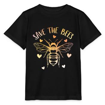 Rettet die Bienen - Stanley/Stella Kinder T-Shirt MINI CREATOR  - Schwarz - Vorne - Mikhail (115cm)