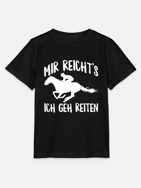 Pferdesport Reiterspruch Geschenk Reiter - Stanley/Stella Kinder T-Shirt MINI CREATOR - Schwarz