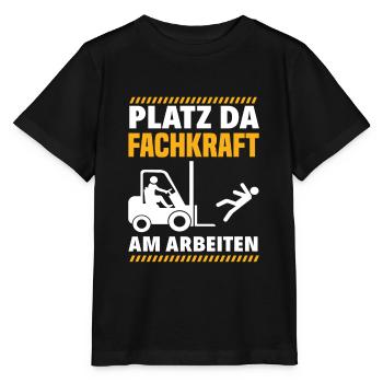 Staplerfahrer Lager Lagerarbeiter - Stanley/Stella Kinder T-Shirt MINI CREATOR  - Schwarz - Vorne - Mikhail (115cm)