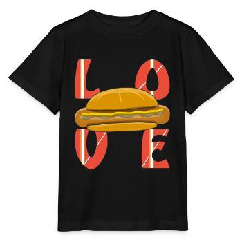 LOVE BRATWURST - Stanley/Stella MINI CREATOR Kids’ T-Shirt - black - Front - Mikhail (115cm)
