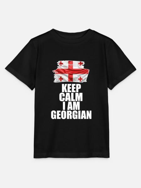 Keep Calm Im Georgian - Stanley/Stella Kinder T-Shirt MINI CREATOR - Schwarz