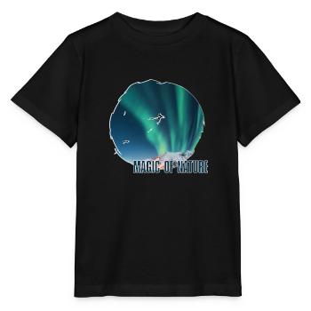 Aurora Nordlichter - Stanley/Stella Kinder T-Shirt MINI CREATOR  - Schwarz - Vorne - Mikhail (115cm)