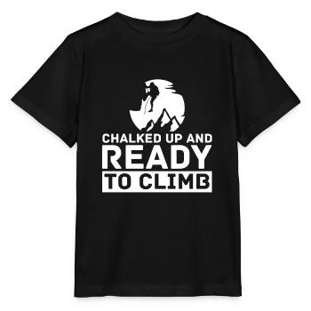 Klettern Bergsport Kletterer - Stanley/Stella Kinder T-Shirt MINI CREATOR  - Schwarz - Vorne - Mikhail (115cm)