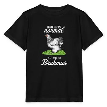 Brahma Poulet I Poule Oeuf Coq Motif pour les éleveurs de poulet - T-shirt bio MINI CREATOR Stanley/Stella Enfant - noir - Devant - Mikhail (115cm)