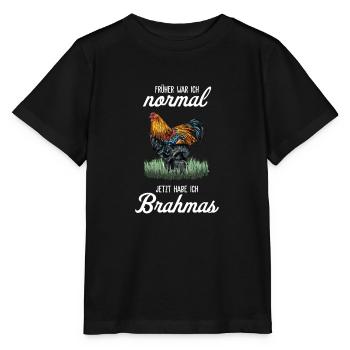 Brahma Poulet I Poule Oeuf Coq Motif pour les éleveurs de poulet - T-shirt bio MINI CREATOR Stanley/Stella Enfant - noir - Devant - Mikhail (115cm)