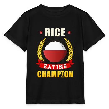 Champion du riz - T-shirt bio MINI CREATOR Stanley/Stella Enfant - noir - Devant - Mikhail (115cm)