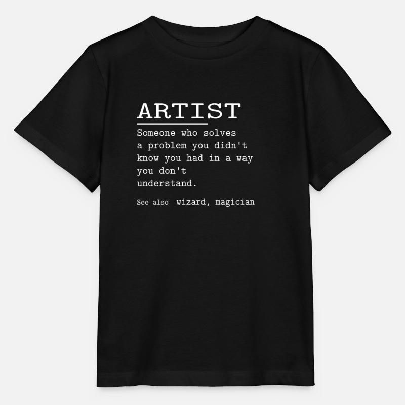 ARTISTE - T-shirt bio MINI CREATOR Stanley/Stella Enfant - noir
