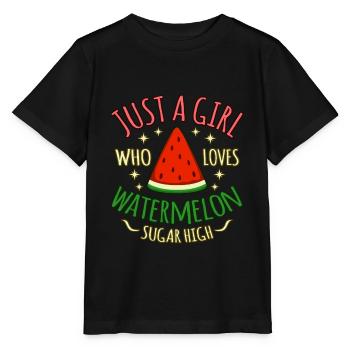 Watermelon - Stanley/Stella MINI CREATOR Kids’ T-Shirt - black - Front - Mikhail (115cm)