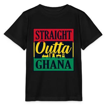 Ghana - T-shirt bio MINI CREATOR Stanley/Stella Enfant - noir - Devant - Mikhail (115cm)