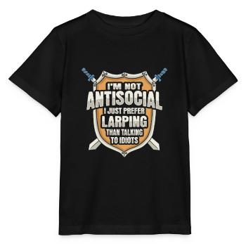 Maillot LARP pour les joueurs de rôle - T-shirt bio MINI CREATOR Stanley/Stella Enfant - noir - Devant - Mikhail (115cm)