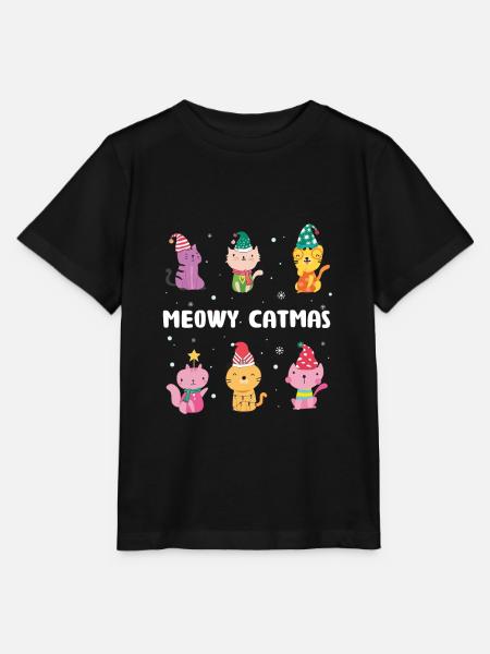 Katzen Weihnachten Geschenk Lustig Kätzchen - Stanley/Stella Kinder T-Shirt MINI CREATOR  - Schwarz