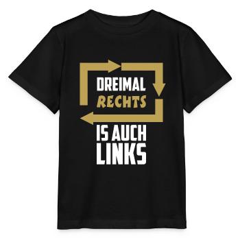 Lustiger Spruch lustige Sprüche gegen Rechts - Stanley/Stella Kinder T-Shirt MINI CREATOR  - Schwarz - Vorne - Mikhail (115cm)